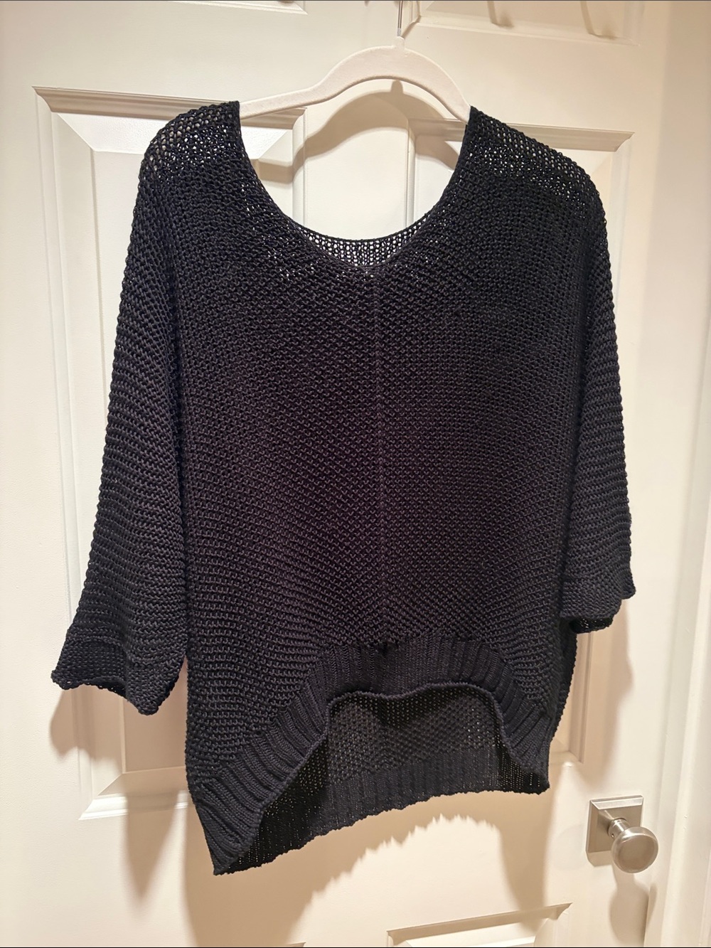 Women's Black Knit Oversized Sweater